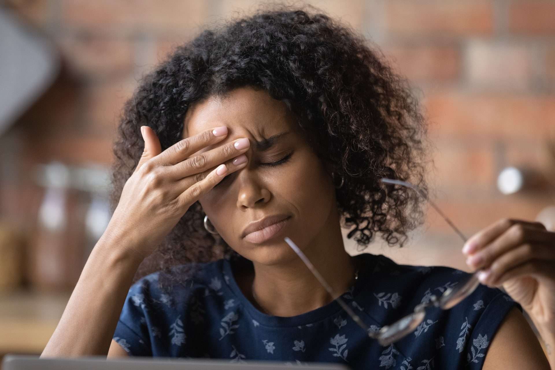 Lady with chronic fatigue syndrome
